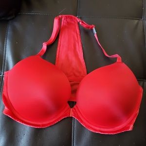 Red Victoria's Secret bra